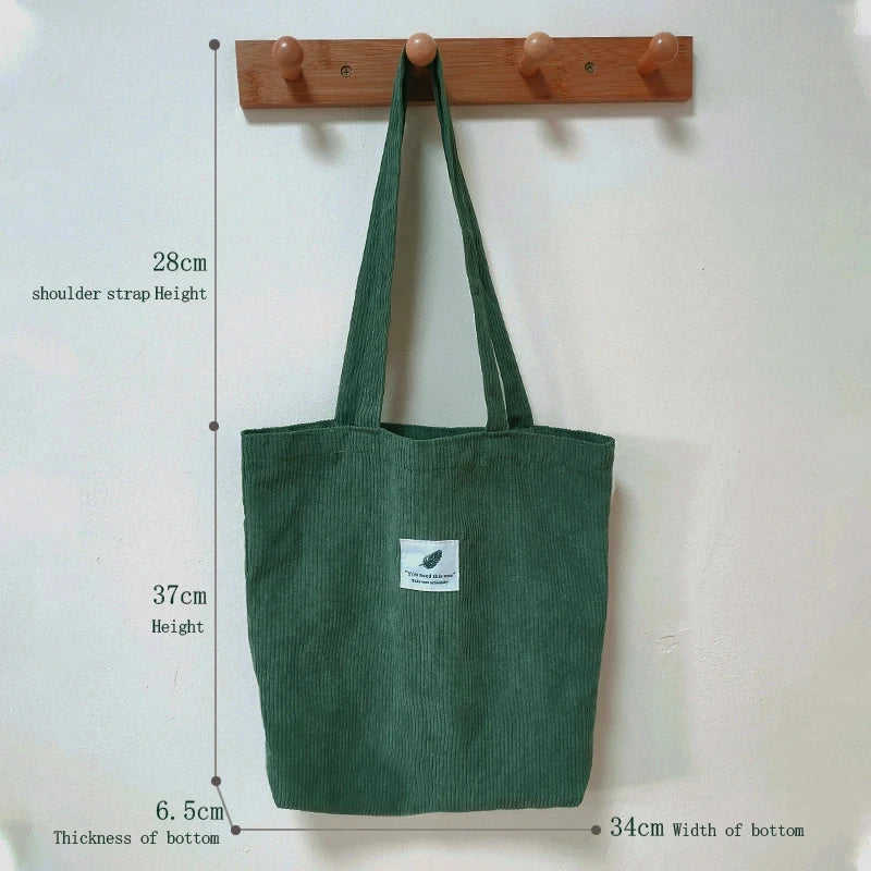 JIOMAY Corduroy Totes Bags