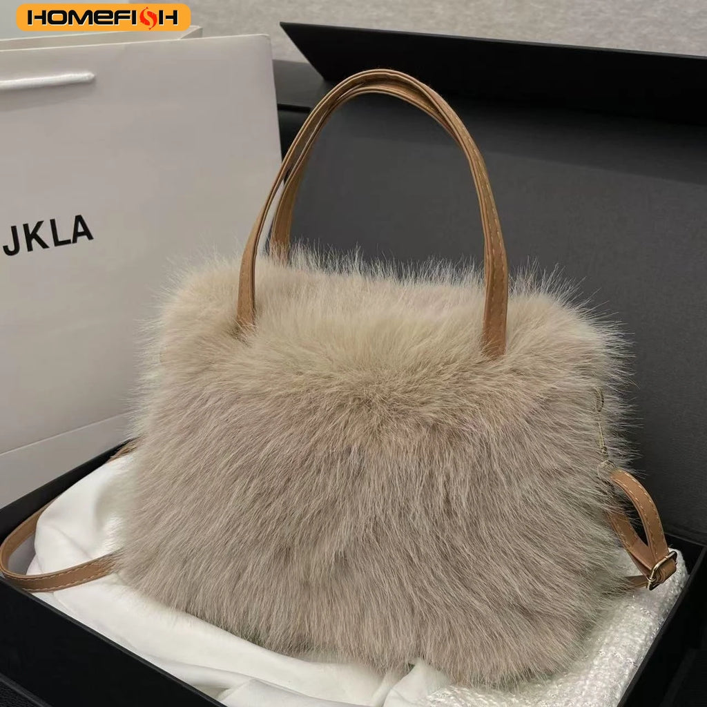 Faux Fur Tote Bag]