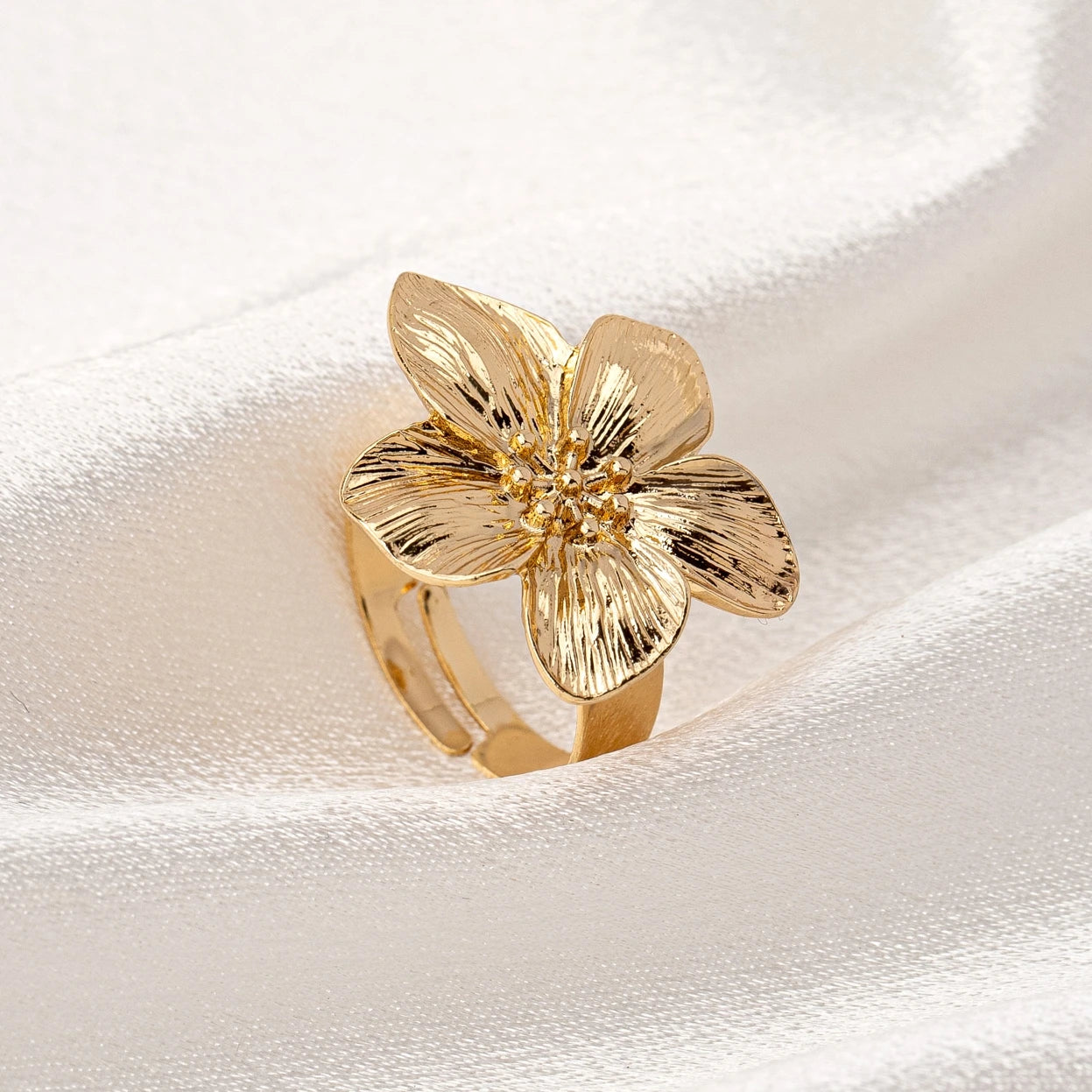 Ring with a Flower Design