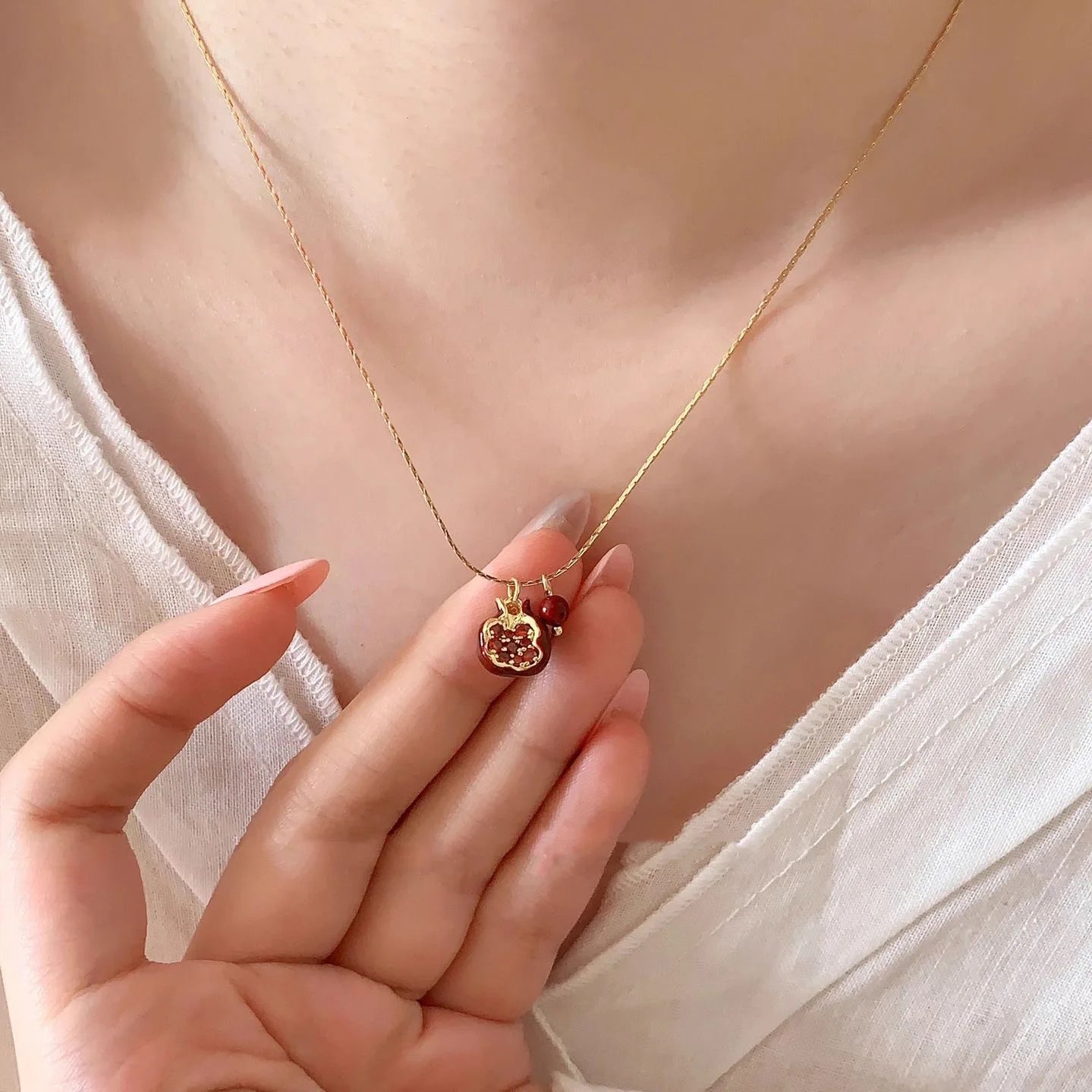 Red Pomegranate Pendant