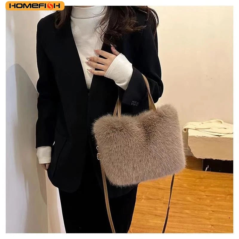 Faux Fur Tote Bag]