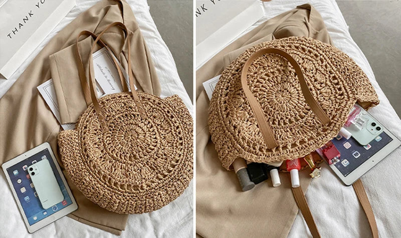 Summer Round Straw Bags