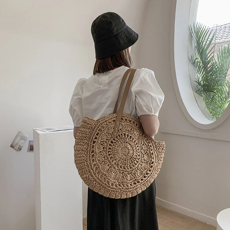 Summer Round Straw Bags