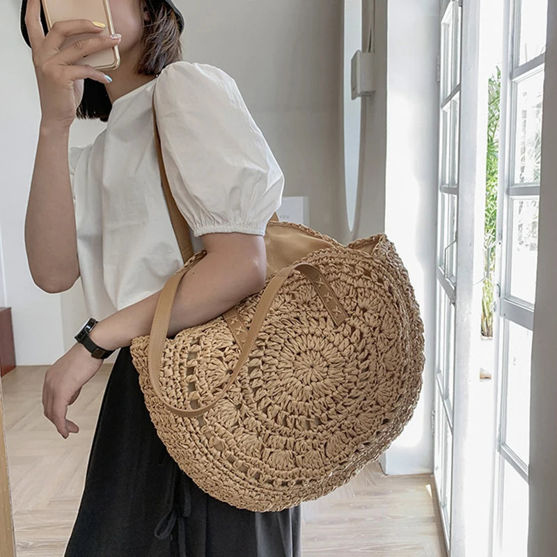 Summer Round Straw Bags